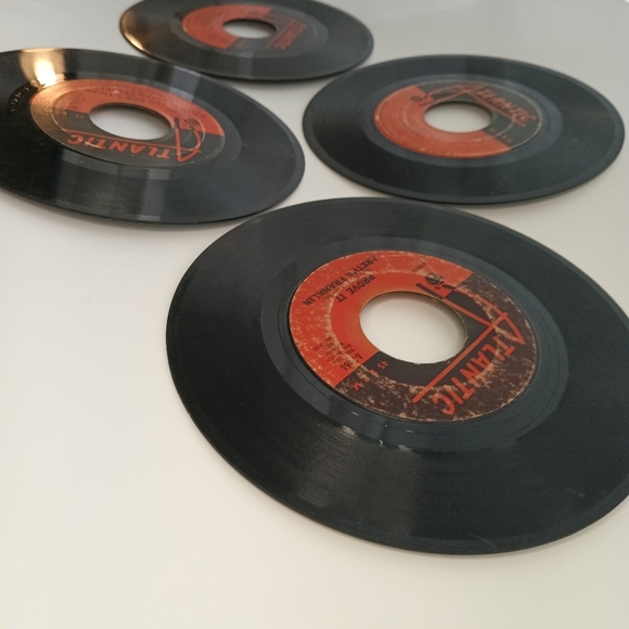 Vintage Aretha Franklin 45 Vinyl Atlantic Records Set - Picture 6 of 10